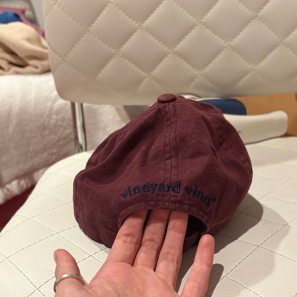 Maroon Cap with Whale Logo - Picture 2 of 5